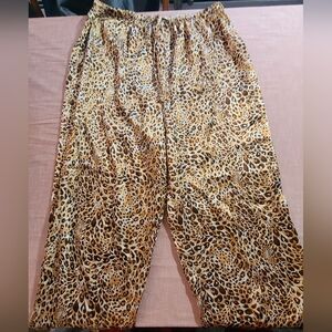 Vintage cheetah print pajama pants